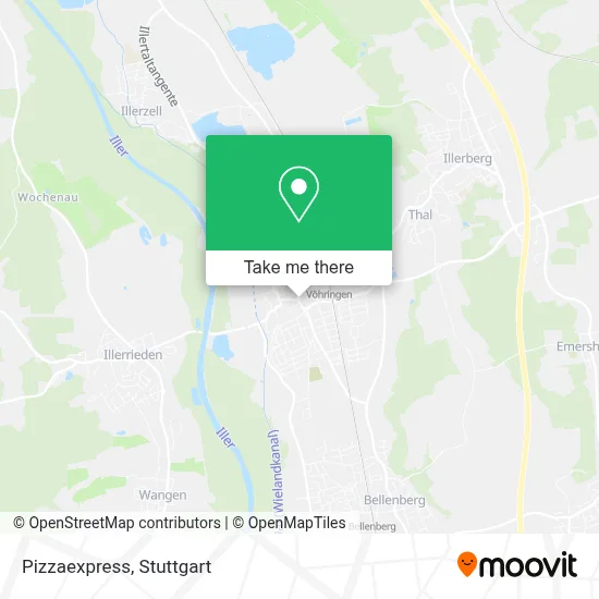 Pizzaexpress map