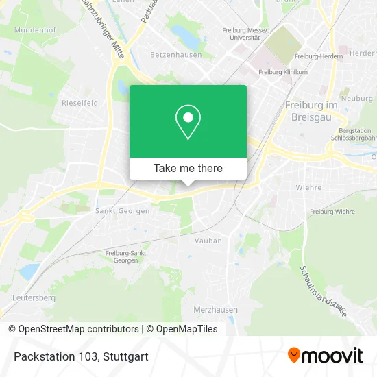 Packstation 103 map