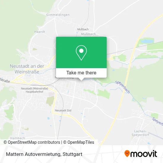 Mattern Autovermietung map