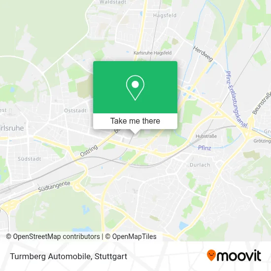 Turmberg Automobile map