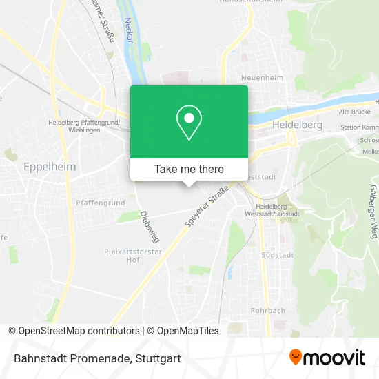 Bahnstadt Promenade map