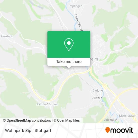 Wohnpark Zipf map