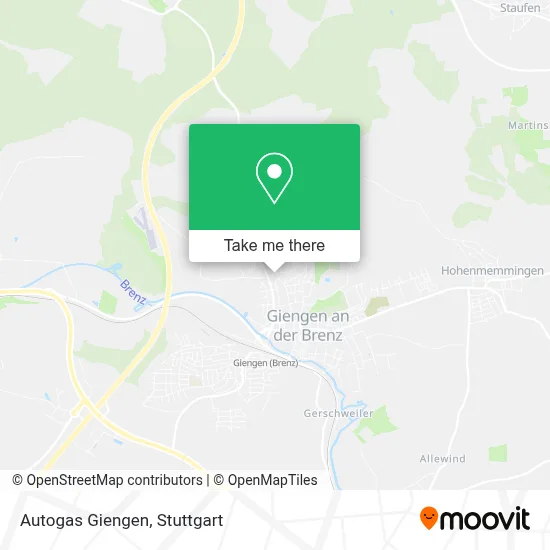 Autogas Giengen map