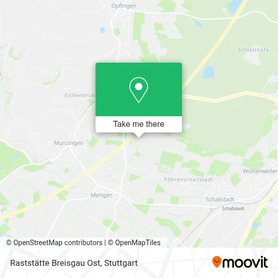 Raststätte Breisgau Ost map