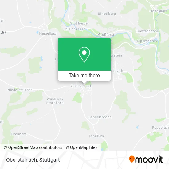 Obersteinach map
