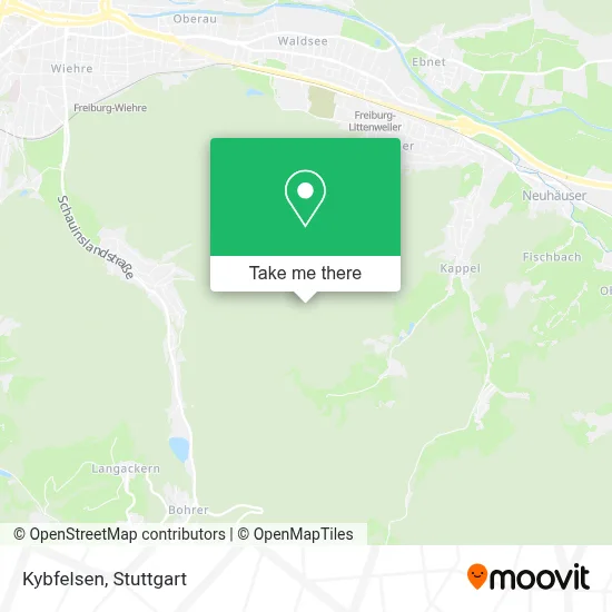 Kybfelsen map