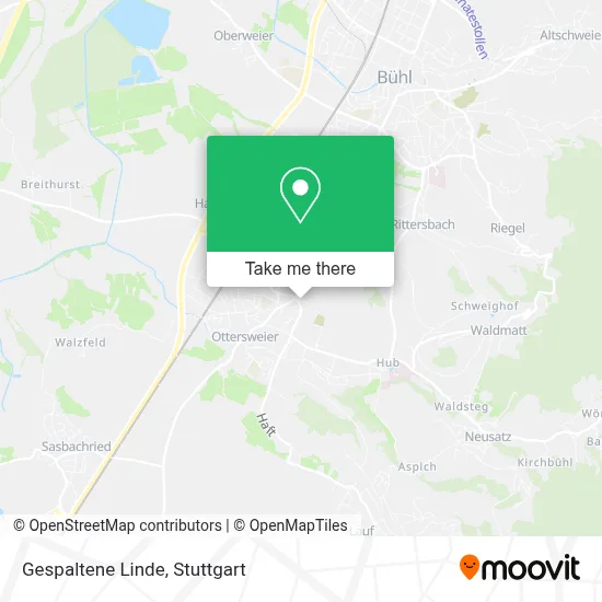 Gespaltene Linde map