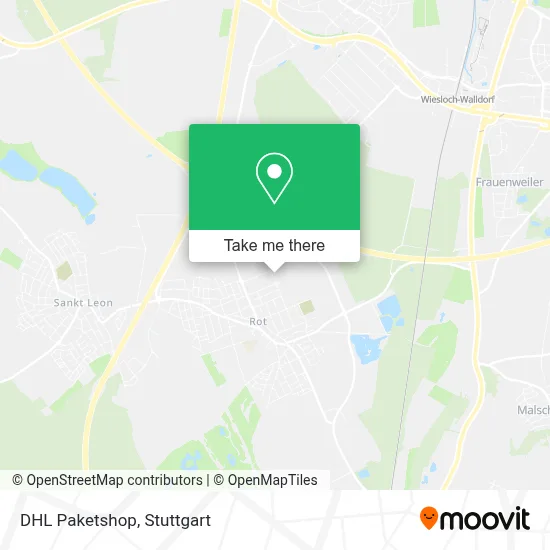 DHL Paketshop map