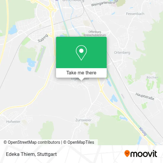 Edeka Thiem map