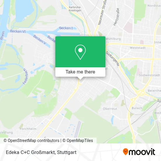 Edeka C+C Großmarkt map