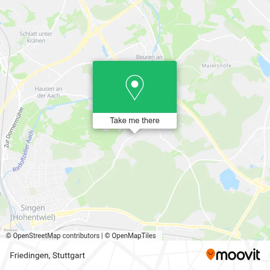 Friedingen map