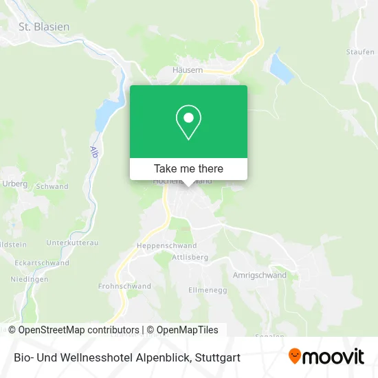 Bio- Und Wellnesshotel Alpenblick map