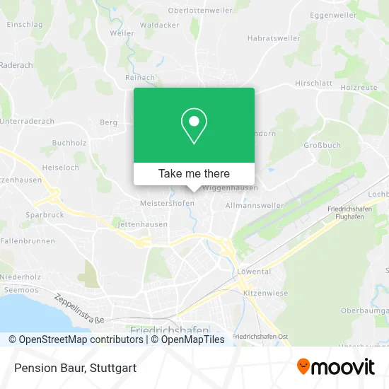 Pension Baur map