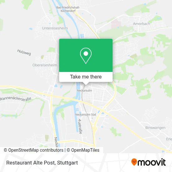 Restaurant Alte Post map
