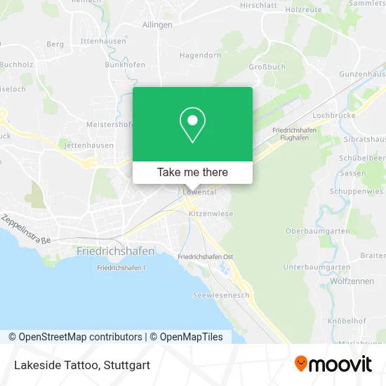 Lakeside Tattoo map