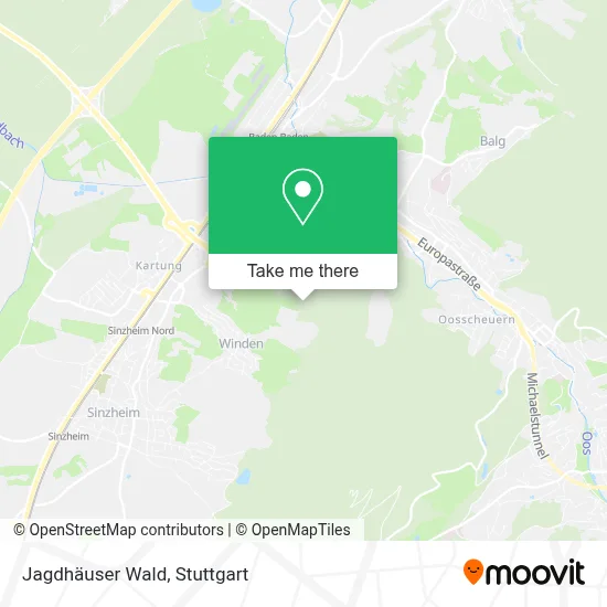 Jagdhäuser Wald map