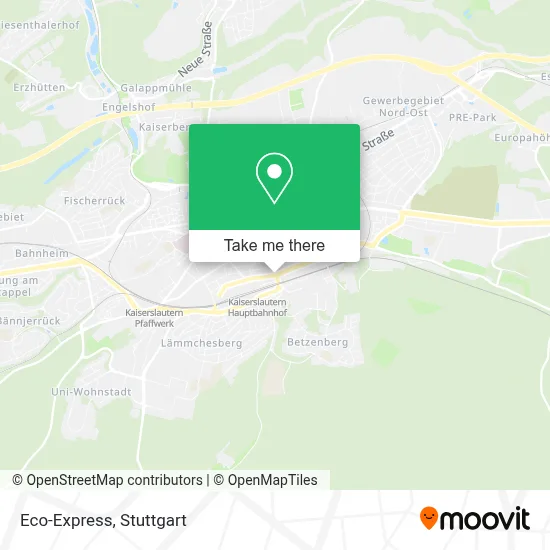 Eco-Express map