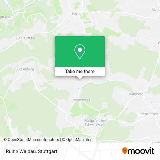 Ruine Waldau map