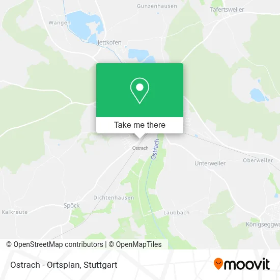 Ostrach - Ortsplan map
