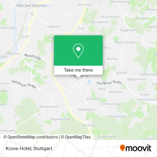 Hotel Krone map