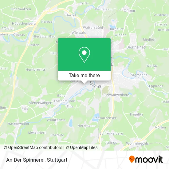 An Der Spinnerei map