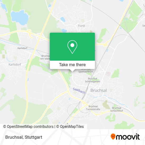 Bruchsal map