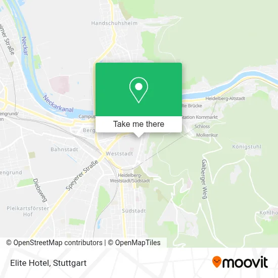 Hotel Elite map