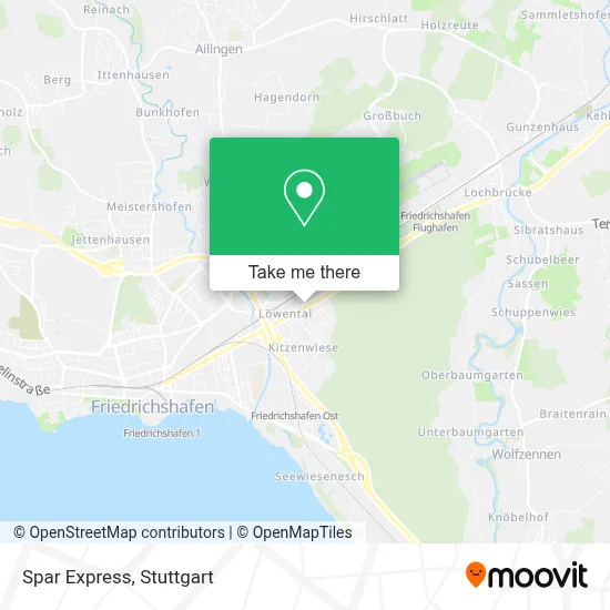 Spar Express map