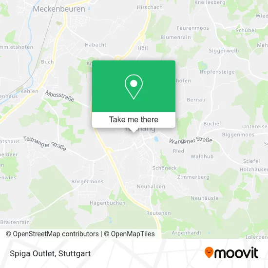 Spiga Outlet map