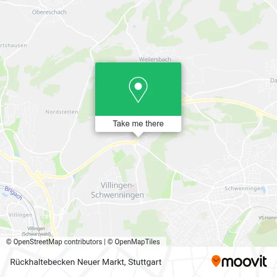 Rückhaltebecken Neuer Markt map