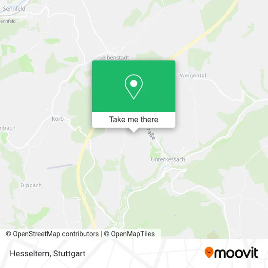 Hesseltern map