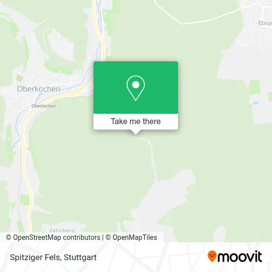 Spitziger Fels map
