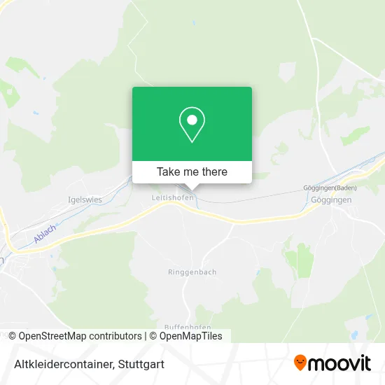 Altkleidercontainer map