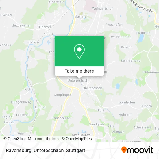 Ravensburg, Untereschach map