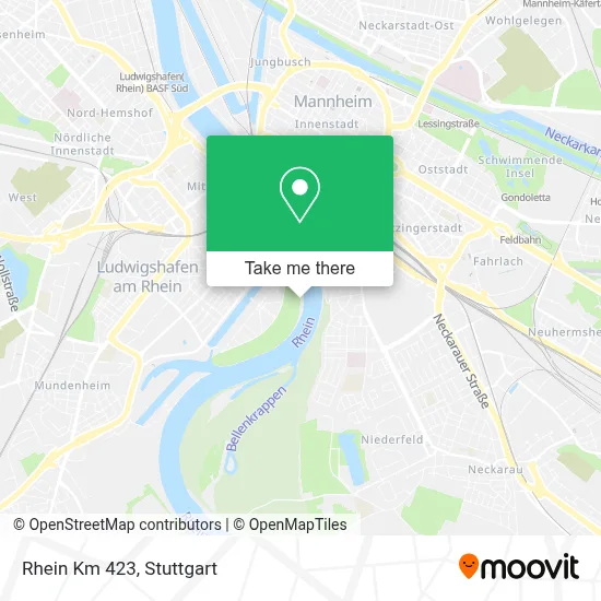 Rhein Km 423 map