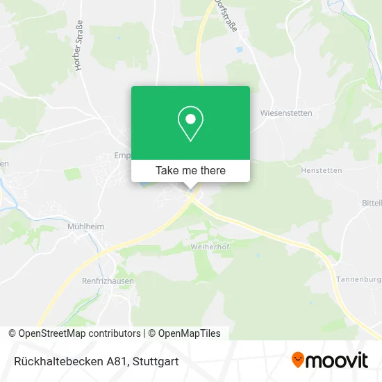 Rückhaltebecken A81 map