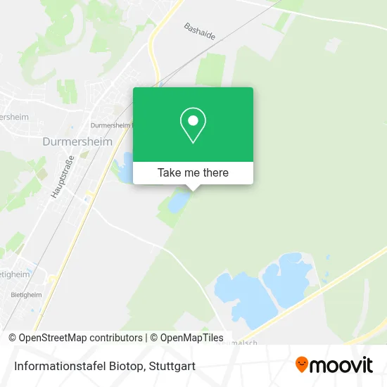 Informationstafel Biotop map