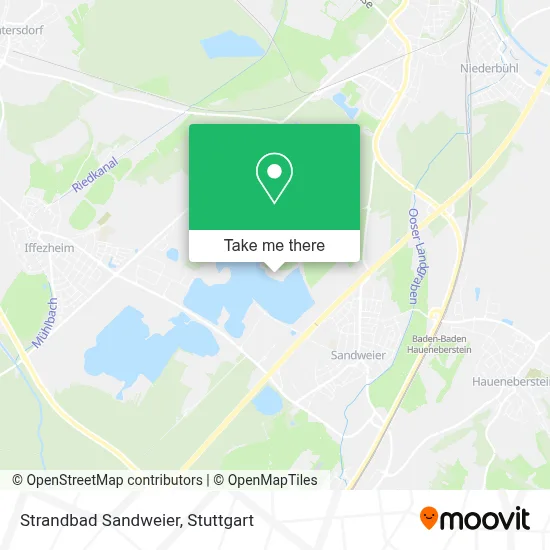 Strandbad Sandweier map