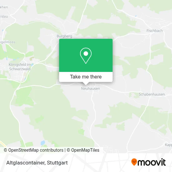 Altglascontainer map