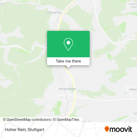 Hoher Rain map