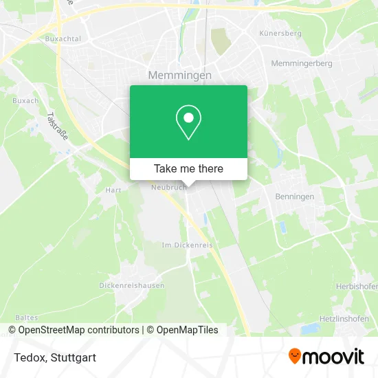 Tedox map