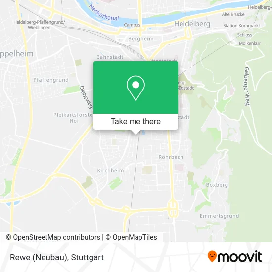 Rewe (Neubau) map