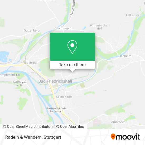 Radeln & Wandern map