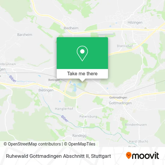 Ruhewald Gottmadingen Abschnitt II map