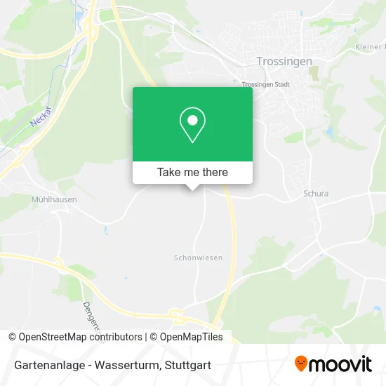 Gartenanlage - Wasserturm map
