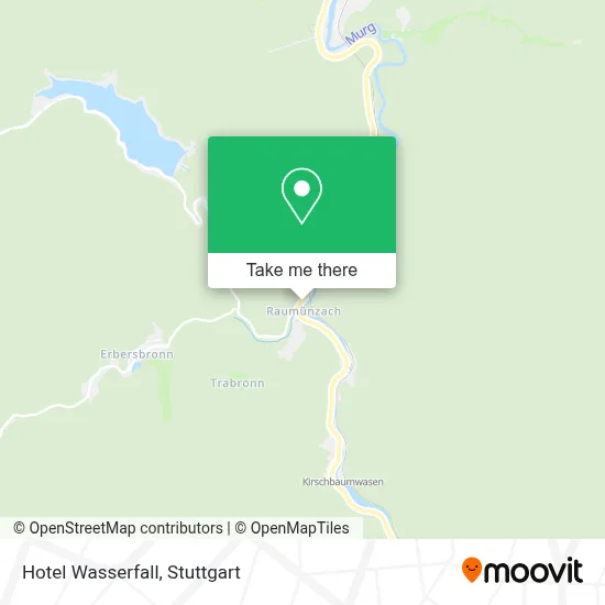 Hotel Wasserfall map