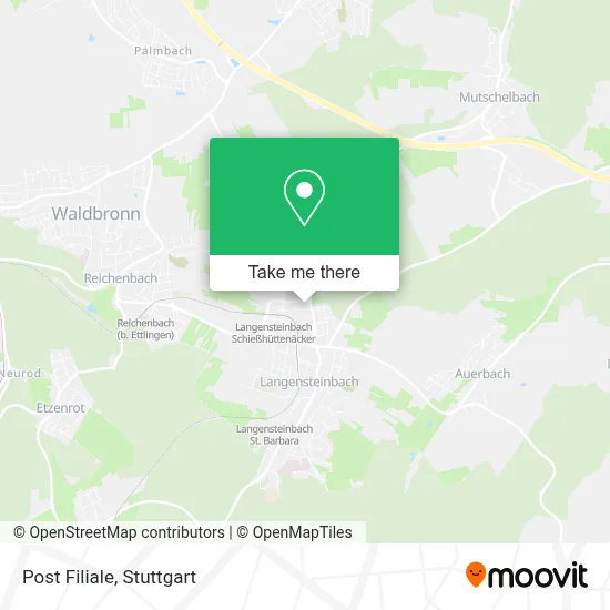 Post Filiale map