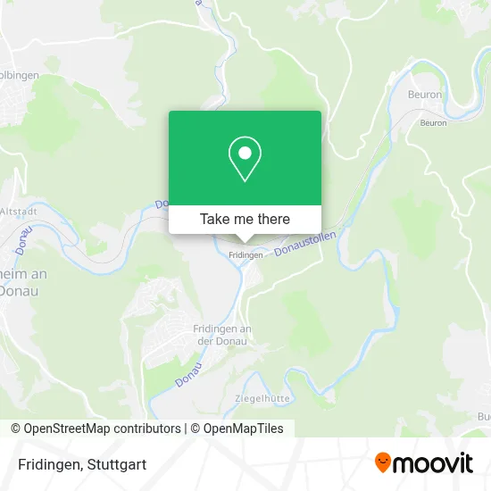 Fridingen map
