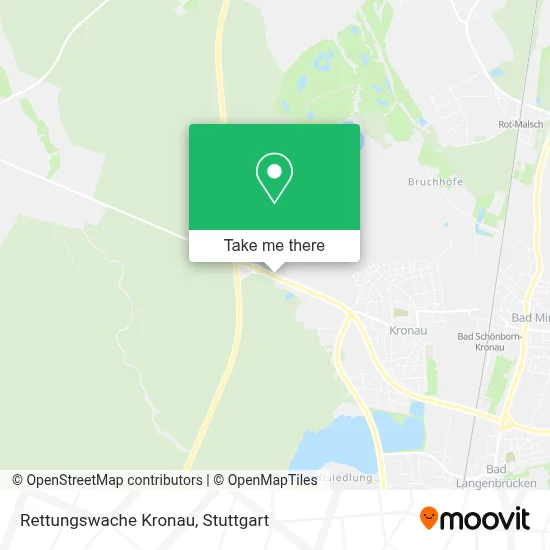 Rettungswache Kronau map