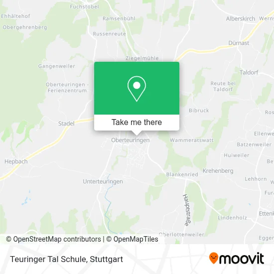 Teuringer Tal Schule map